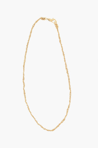 Collana Intrecciata In Argento Effetto Dorato