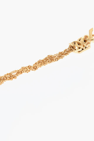 Collana Intrecciata In Argento Effetto Dorato