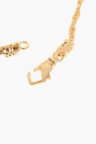 Collana Intrecciata In Argento Effetto Dorato