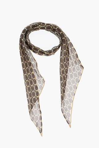 Silk Scarf with All-Over Print