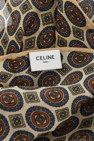 Silk Scarf with All-Over Print