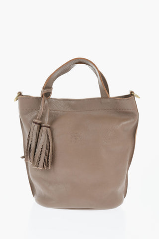 Borsa a Secchiello in Pelle Martellata