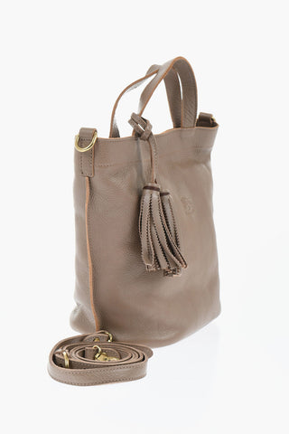 Borsa a Secchiello in Pelle Martellata
