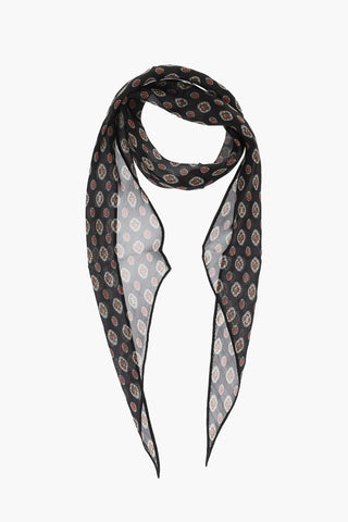 Biscuit Printed Silk Foulard 