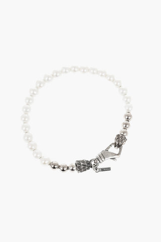 Silver Bracelet With Beads