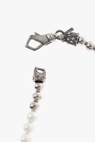 Silver Bracelet With Beads