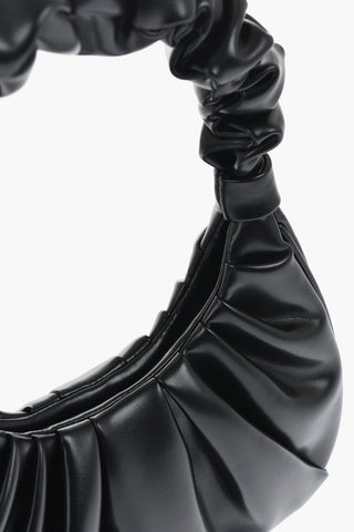 Curled Faux Leather GABBI Hobo Bag