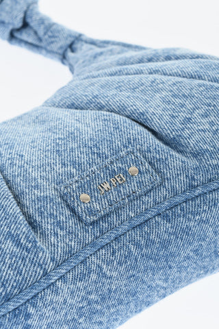 Curled Denim GABBI Hodo Bag