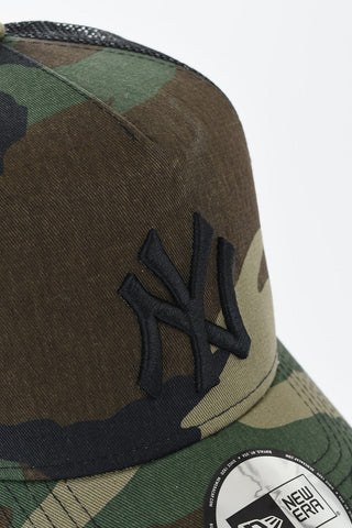 Camouflage Motif TRUCKER NEW YORK Cap