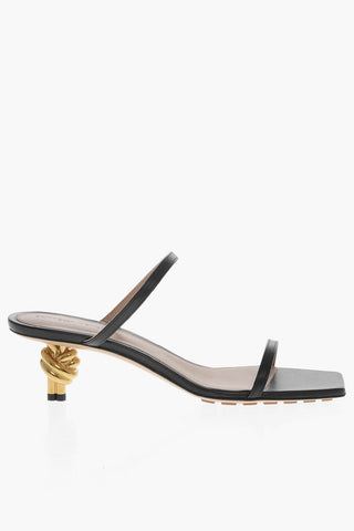 Leather Sandals KNOT with 5cm Design Heel