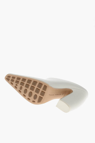 Leather Mules TEX with 10cm Covered Heel