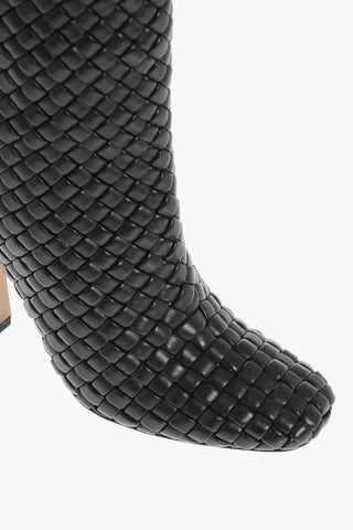 Woven Leather CANALAZZO Under the Knee Boots 10cm