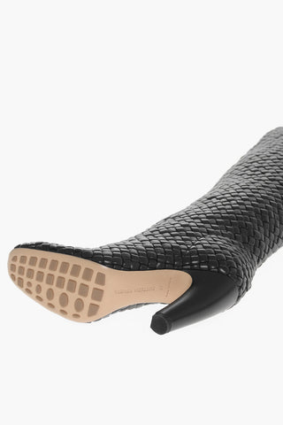 Woven Leather CANALAZZO Under the Knee Boots 10cm