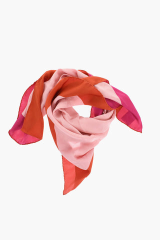 Silk Foulard with Contrasting Edge