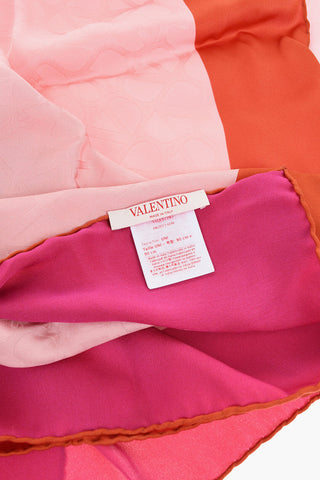 Silk Foulard with Contrasting Edge