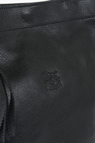 Textured Leather Bucket Bag