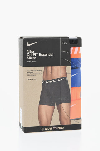 3-Pack Dri-Fit Boxer Briefs with Logo Elastic Waistband