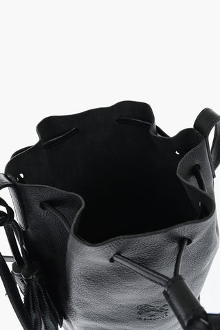 Borsa a Secchiello in Pelle Martellata