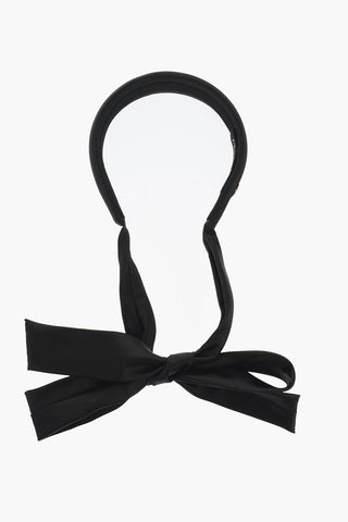 Satin Hairband with Self-Tie Details