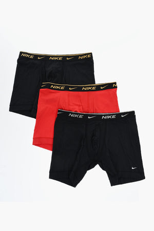 Set 3 Boxer in Cotone Stretch con Banda Elastica Logata