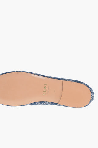 Ballerine in Denim TRIOMPHE con Motivo Monogram