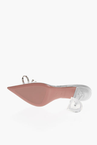 Transparent PVC ROSIE GLASS Slingbacks 9.5cm