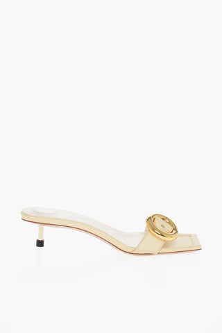 Leather REGALO Sandals with Chunky Buckle 3cm