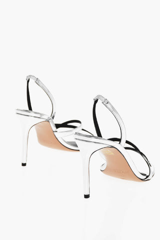 Lamè Leather TITTA Slingback Sandals 9cm