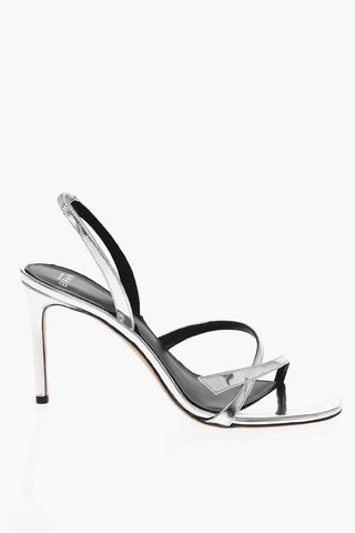 Lamè Leather TITTA Slingback Sandals 9cm