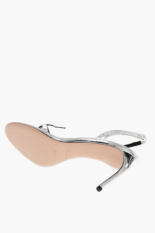 Lamè Leather TITTA Slingback Sandals 9cm