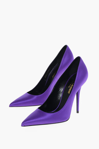 Satin Pumps with Covered Stiletto Heel 10cm