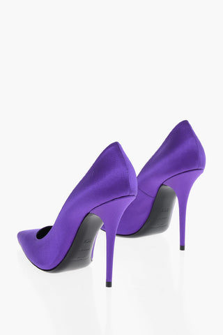 Satin Pumps with Covered Stiletto Heel 10cm