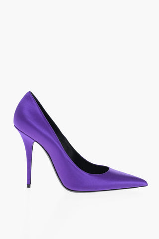 Satin Pumps with Covered Stiletto Heel 10cm