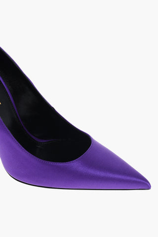 Satin Pumps with Covered Stiletto Heel 10cm