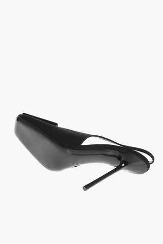 Crepe Fabric Slingbacks with Stiletto Heel 11cm