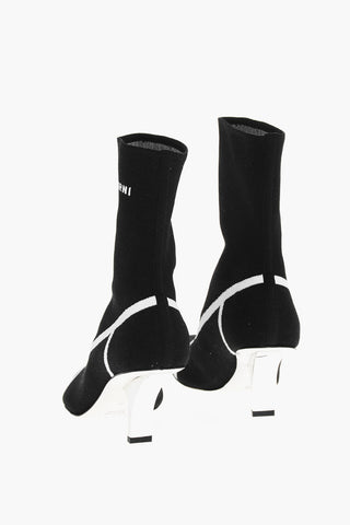 Mirrored Heel Sock Booties 8cm