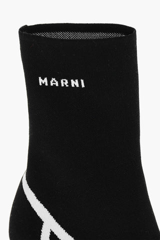 Mirrored Heel Sock Booties 8cm