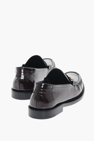 Patent Leather Penny Loafers with Cuir Sole