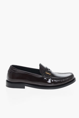 Patent Leather Penny Loafers with Cuir Sole
