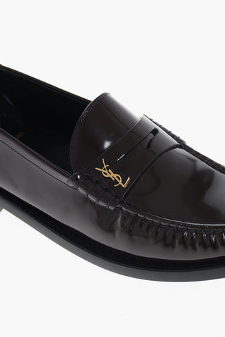 Patent Leather Penny Loafers with Cuir Sole
