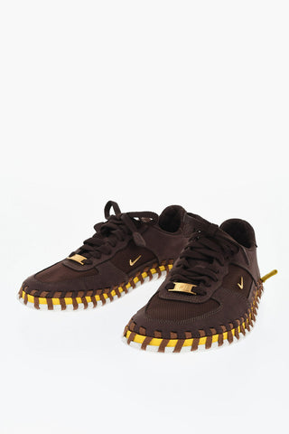 JACQUEMUS Suede and Fabric J FORCE 1 Low-Top Sneakers