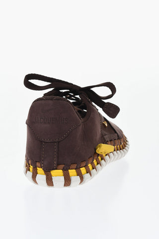 JACQUEMUS Suede and Fabric J FORCE 1 Low-Top Sneakers