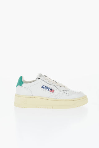 Sneakers Basse in Pelle A Tinta Unita