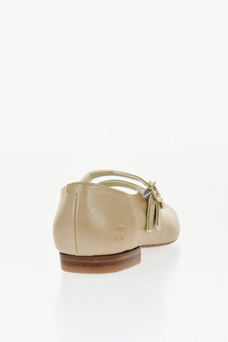 Ballerine Mary Jane in Pelle con Fibbia Gioiello