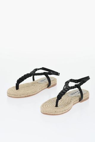 Braided Leather CANYON Thong Sandals