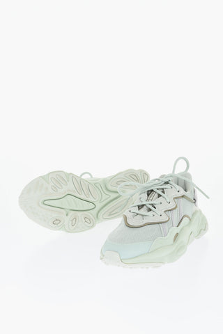Perforated Fabric OZWEEGO Low-Top Sneakers with Suede Detail