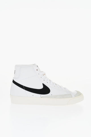 Leather MID'77 VNTG High-Top Sneakers with Contrasting Detail