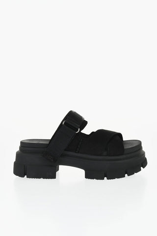 Sandali ASHTON In Suede Con Banda Logata 4,5cm