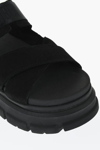 Sandali ASHTON In Suede Con Banda Logata 4,5cm