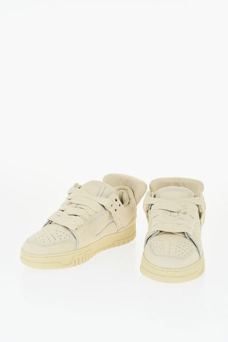 Leather Low-Top Sneakers with Chunky Design